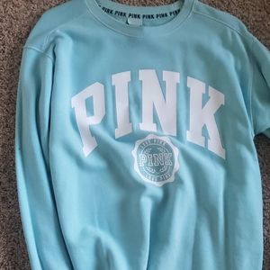 Light blue pink sweater